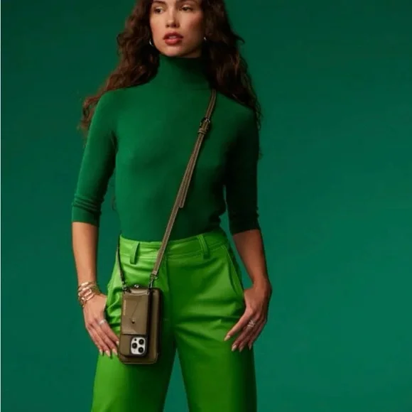 Bandolier iPhone & Pouch Set in Olive Green & Gold Accent - Picture 12 of 15